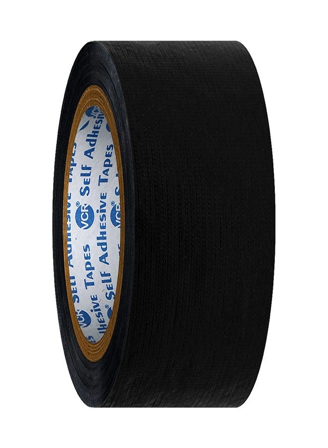 VCR Black Duct Tape - 18 Meters in Length 48mm / 2" Width - 1 Roll Per Pack - Strong Book Binding Tape - Waterproof Heavy Duty Duct Tape - Image 3